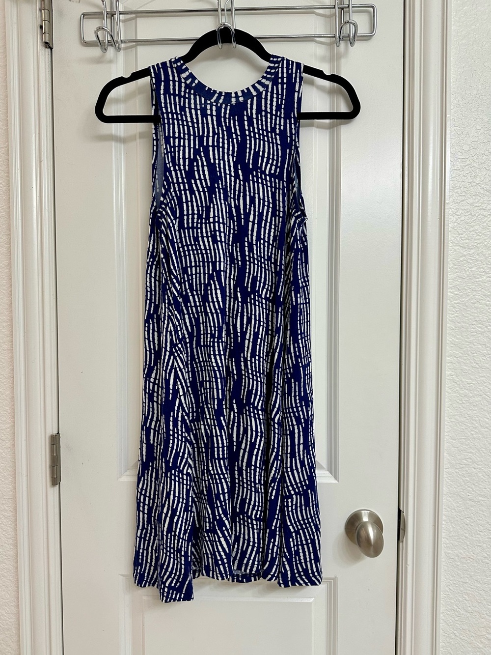 Soulmates Navy and White Sleeveless Mini Dress